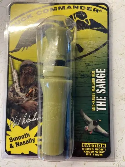 Duck Commander The Sarge Green Double Reed Mallard Hen Duck Call